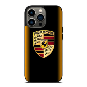 PORSCHE CAR GOLD iPhone 13 Pro Case Cover