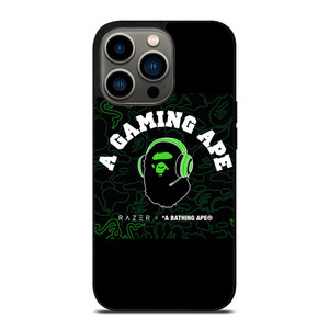 RAZER X BAPE A GAMING APE iPhone 13 Pro Case Cover RAZER X BAPE A GAMING APE iPhone 13 Pro Case Cover