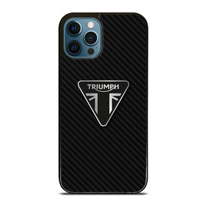 TRIUMPH MOTORCYCLES CARBON FIBER iPhone 12 Pro Max Case Cover