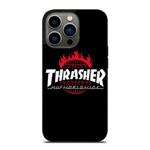 THRASHER HUF WORLDWIDE LOGO iPhone 13 Pro Case Cover