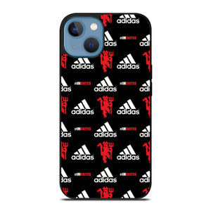 MANCHESTER UNITED ADIDAS PATTERN iPhone 13 Case Cover MANCHESTER UNITED ADIDAS PATTERN iPhone 13 Case Cover