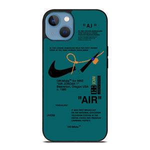 NIKE AIR OFF WHITE TOSCA iPhone 13 Case Cover NIKE AIR OFF WHITE TOSCA iPhone 13 Case Cover