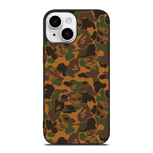 BAPE X MCM WORLDWIDE iPhone 13 Mini Case Cover BAPE X MCM WORLDWIDE iPhone 13 Mini Case Cover
