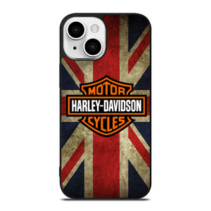HARLEY DAVIDSON BRITISH UNION JACK iPhone 13 Mini Case Cover HARLEY DAVIDSON BRITISH UNION JACK iPhone 13 Mini Case Cover