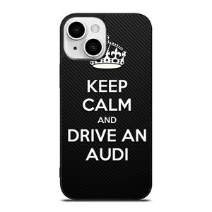 KEEP CALM AND DRIVE AUDI CARBON iPhone 13 Mini Case Cover