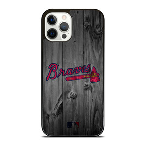 ATLANTA BRAVES BASEBALL MLB WOOD LOGO iPhone 12 Pro Case Cover ATLANTA BRAVES BASEBALL MLB WOOD LOGO iPhone 12 Pro Case Cover
