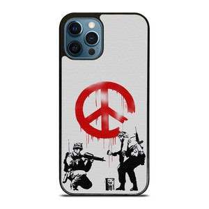 BANKSY ART PEACE iPhone 12 Pro Max Case Cover BANKSY ART PEACE iPhone 12 Pro Max Case Cover