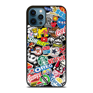FAMOUS BRAND LOGO MIX iPhone 12 Pro Max Case Cover