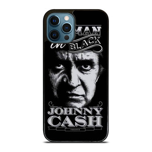 JOHNNY CASH MAN IN BLACK iPhone 12 Pro Max Case Cover
