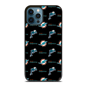 MIAMI DOLPHINS FOOTBALL PATTERN iPhone 12 Pro Max Case Cover