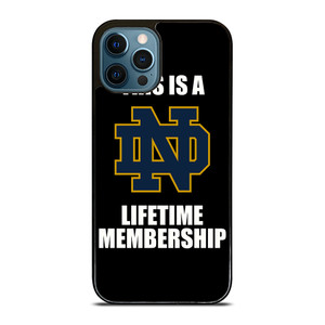 NOTRE DAME FIGHTING IRISH MEMBERSHIP iPhone 12 Pro Max Case Cover