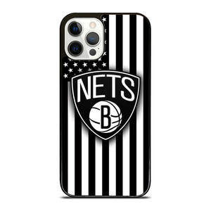 BROOKLYN NETS NBA USA FLAG iPhone 12 Pro Case Cover