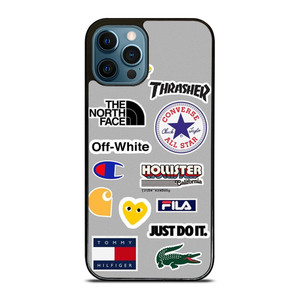 SKATEBOARD BRAND STICKER COLLAGE iPhone 12 Pro Max Case Cover