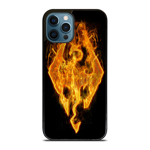 THE ELDER SCROLLS SKYRIM FIRE SIGN iPhone 12 Pro Max Case Cover