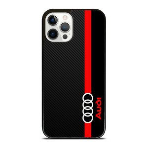 AUDI RED STRIPE LOGO iPhone 12 Pro Case Cover
