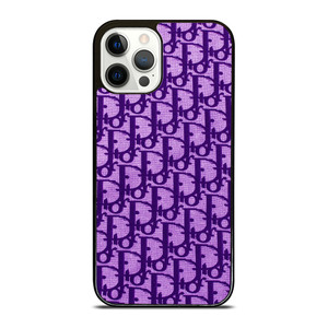 DIOR LOGO PURPLE iPhone 12 Pro Case Cover