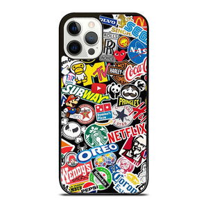 FAMOUS BRAND LOGO MIX iPhone 12 Pro Case Cover FAMOUS BRAND LOGO MIX iPhone 12 Pro Case Cover