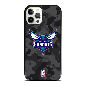 CHARLOTTE HORNETS BLACK CAMO iPhone 12 Pro Case Cover