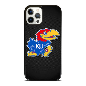 KANSAS JAYHAWKS LOGO CARBON iPhone 12 Pro Case Cover