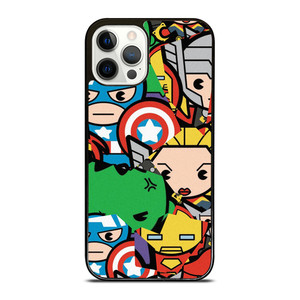 MARVEL COMIC CHARACTERS COLLAGE iPhone 12 Pro Case Cover