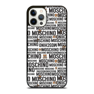 MOSCHINO ABSTRACT LOGO iPhone 12 Pro Case Cover