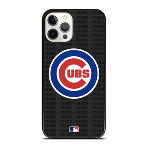 CHICAGO CUBS BASEBALL BLACK iPhone 12 Pro Case Cover
