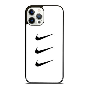 NIKE TRIPPLE SWOOSH WHITE iPhone 12 Pro Case Cover