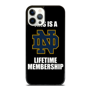 NOTRE DAME FIGHTING IRISH MEMBERSHIP iPhone 12 Pro Case Cover