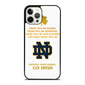 NOTRE DAME FIGHTING IRISH QUOTES iPhone 12 Pro Case Cover