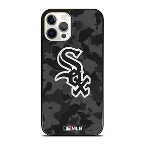 CHICAGO WHITE SOX BASEBALL BLACK CAMO iPhone 12 Pro Case Cover