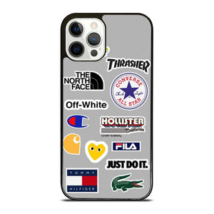 SKATEBOARD BRAND STICKER COLLAGE iPhone 12 Pro Case Cover