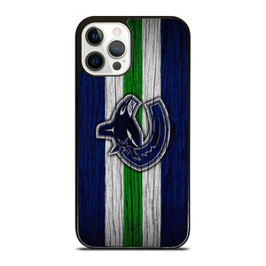 VANCOUVER CANUCKS WOODEN LOGO iPhone 12 Pro Case Cover