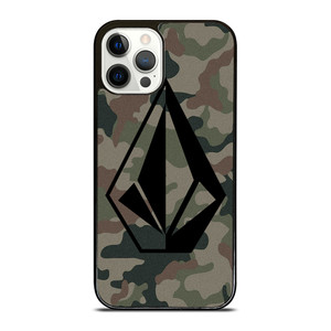 VOLCOM LOGO CAMO iPhone 12 Pro Case Cover