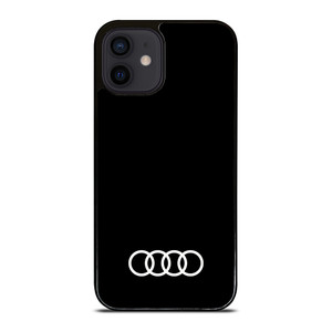 AUDI CAR LOGO BLACK iPhone 12 Mini Case Cover AUDI CAR LOGO BLACK iPhone 12 Mini Case Cover