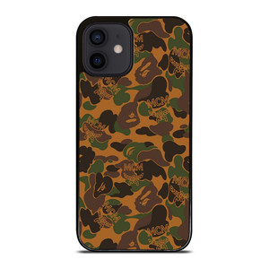 BAPE X MCM WORLDWIDE iPhone 12 Mini Case Cover BAPE X MCM WORLDWIDE iPhone 12 Mini Case Cover