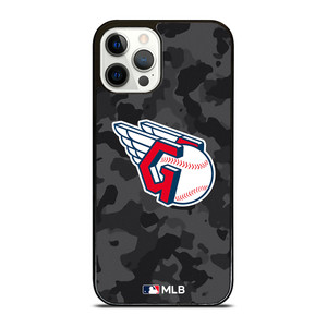 CLEVELAND GUARDIANS BASEBALL BLACK CAMO iPhone 12 Pro Case Cover