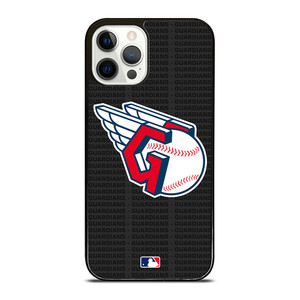 CLEVELAND GUARDIANS BASEBALL BLACK iPhone 12 Pro Case Cover