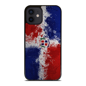 DOMINICAN REPUBLIC FLAG ART iPhone 12 Mini Case Cover DOMINICAN REPUBLIC FLAG ART iPhone 12 Mini Case Cover
