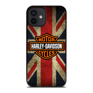 HARLEY DAVIDSON BRITISH UNION JACK iPhone 12 Mini Case Cover HARLEY DAVIDSON BRITISH UNION JACK iPhone 12 Mini Case Cover