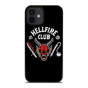 HELLFIRE CLUB STRANGER THINGS BLACK iPhone 12 Mini Case Cover