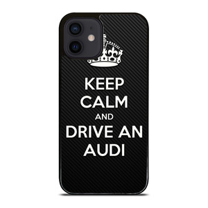KEEP CALM AND DRIVE AUDI CARBON iPhone 12 Mini Case Cover KEEP CALM AND DRIVE AUDI CARBON iPhone 12 Mini Case Cover