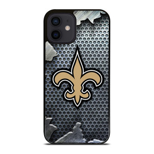 NEW ORLEANS SAINTS BROKEN METAL iPhone 12 Mini Case Cover