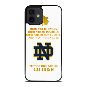 NOTRE DAME FIGHTING IRISH QUOTES iPhone 12 Mini Case Cover NOTRE DAME FIGHTING IRISH QUOTES iPhone 12 Mini Case Cover
