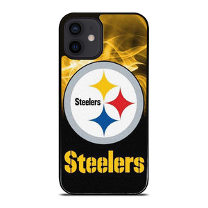 PITTSBURGH STEELERS NFL FIRE iPhone 12 Mini Case Cover PITTSBURGH STEELERS NFL FIRE iPhone 12 Mini Case Cover