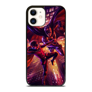 BATMAN AND ROBIN FIGHT iPhone 12 Case Cover BATMAN AND ROBIN FIGHT iPhone 12 Case Cover