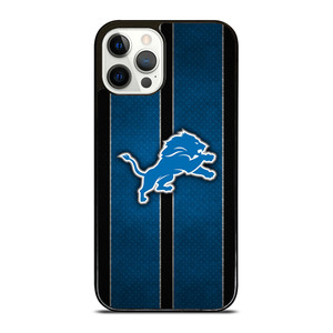 DETROIT LIONS NFL METAL STRIPE iPhone 12 Pro Case Cover DETROIT LIONS NFL METAL STRIPE iPhone 12 Pro Case Cover