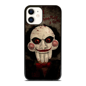JIGSAW MOVIES I WANNA PLAY A GAME iPhone 12 Case Cover JIGSAW MOVIES I WANNA PLAY A GAME iPhone 12 Case Cover