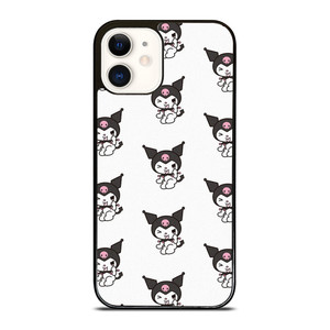 KUROMI CAT ANIME PATTERN iPhone 12 Case Cover