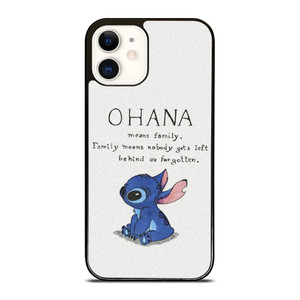 LILO AND STITCH OHANA iPhone 12 Case Cover LILO AND STITCH OHANA iPhone 12 Case Cover