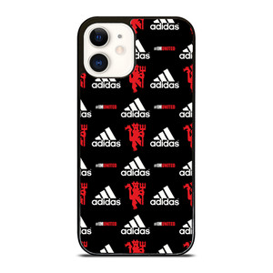 MANCHESTER UNITED ADIDAS PATTERN iPhone 12 Case Cover MANCHESTER UNITED ADIDAS PATTERN iPhone 12 Case Cover
